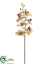 Silk Plants Direct Phalaenopsis Orchid Spray - Yellow Tea Berry - Pack of 12