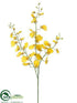 Silk Plants Direct Oncidium Orchid Spray - Yellow - Pack of 12