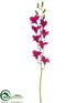 Silk Plants Direct Dendrobium Orchid Spray - Violet - Pack of 12