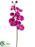 Silk Plants Direct Phalaenopsis Orchid Spray - Violet - Pack of 12