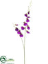 Silk Plants Direct Oncidium Orchid Spray - Purple - Pack of 12