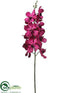 Silk Plants Direct Vanda Orchid Spray - Wine - Pack of 12