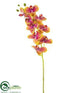 Silk Plants Direct Phalaenopsis Orchid Spray - Rubrum Green - Pack of 12