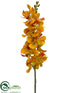 Silk Plants Direct Vanda Orchid Spray - Yellow - Pack of 12