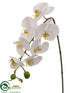 Silk Plants Direct Phalaenopsis Orchid Spray - White - Pack of 12