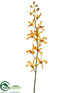 Silk Plants Direct Mokara Vanda Orchid Spray - Yellow Beauty - Pack of 12