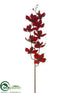 Silk Plants Direct Cymbidium Orchid Spray - Burgundy - Pack of 12