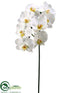 Silk Plants Direct Phalaenopsis Orchid Spray - White - Pack of 6