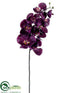 Silk Plants Direct Phalaenopsis Orchid Spray - Eggplant - Pack of 12