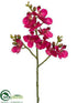 Silk Plants Direct Phalaenopsis Orchid Spray - Fuchsia - Pack of 12