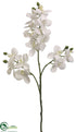 Silk Plants Direct Phalaenopsis Orchid Spray - White - Pack of 12