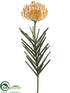 Silk Plants Direct Needle Protea Spray - Yellow - Pack of 12