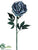 Peony Spray - Blue Antique - Pack of 12