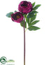 Silk Plants Direct Peony Spray - Burgundy - Pack of 12