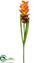 Silk Plants Direct Protea Spray - Terra Cotta - Pack of 12