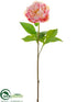 Silk Plants Direct Peony Spray - Rubrum Pink - Pack of 12