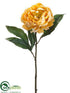 Silk Plants Direct Peony Spray - Yellow Antique - Pack of 12