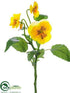 Silk Plants Direct Pansy Spray - Yellow - Pack of 24