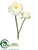 Peony Spray - White - Pack of 12