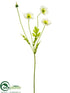 Silk Plants Direct Poppy Spray - Cream White - Pack of 24