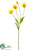 Silk Plants Direct Poppy Spray - Flame - Pack of 24