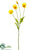 Poppy Spray - Yellow - Pack of 24