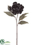 Silk Plants Direct Peony Spray - Black - Pack of 12