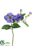 Silk Plants Direct Petunia Spray - Purple Helio - Pack of 12