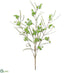 Silk Plants Direct Mini Pompon Blossom Spray - Green - Pack of 12