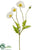 Poppy Spray - White - Pack of 12