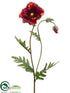 Silk Plants Direct Poppy Spray - Rust - Pack of 12