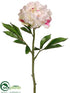 Silk Plants Direct Peony Spray - White Beauty - Pack of 12