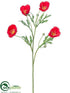 Silk Plants Direct Poppy Spray - Red - Pack of 36