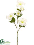 Silk Plants Direct Petunia Spray - White - Pack of 12