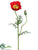 Poppy Spray - Red - Pack of 12