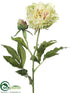 Silk Plants Direct Peony Spray - Green Two Tone - Pack of 12