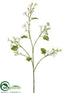 Silk Plants Direct Mini Phlox Spray - White Green - Pack of 12