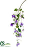 Silk Plants Direct Hanging Petunia Spray - Lavender - Pack of 6