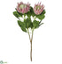Silk Plants Direct King Protea Spray - Pink - Pack of 6