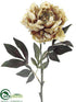 Silk Plants Direct Peony Spray - Honey Mustard - Pack of 12
