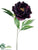 Peony Spray - Eggplant - Pack of 12