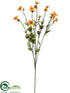 Silk Plants Direct Pansy Spray - Orange Yellow - Pack of 12