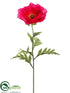 Silk Plants Direct Poppy Spray - Fuchsia - Pack of 12