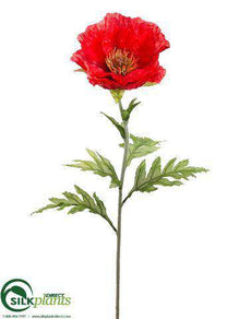 Poppy Spray - Red - Pack of 12