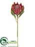 Silk Plants Direct Protea Spray - Burgundy - Pack of 12