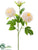 Silk Plants Direct Peony Spray - Peach - Pack of 12