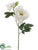 Silk Plants Direct Peony Spray - White - Pack of 12