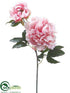 Silk Plants Direct Peony Spray - Pink - Pack of 12