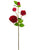 Peony Rose Spray - Red Two Tone - Pack of 12