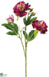 Silk Plants Direct Forest Peony Spray - Purple Green - Pack of 12